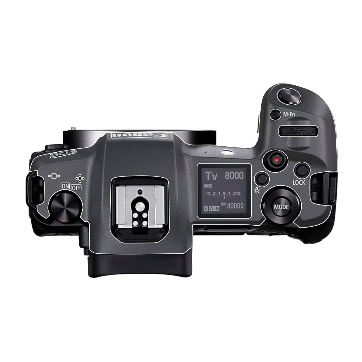 Transparent Canon EOS R Camera Skin