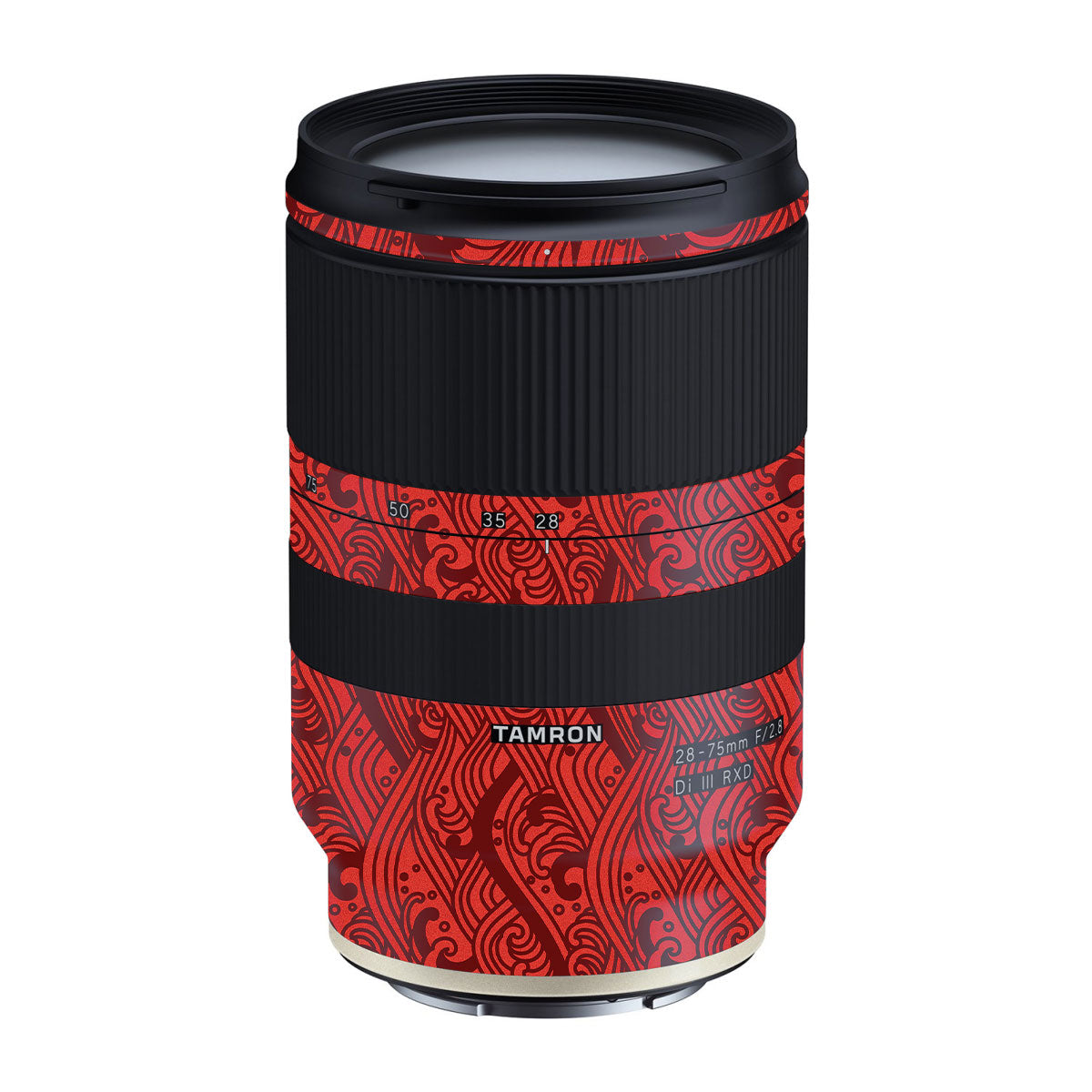 Textured Crimson Wave Tamron Lens 28-75mm F/2.8 Gen 1 Camera Lens Skin