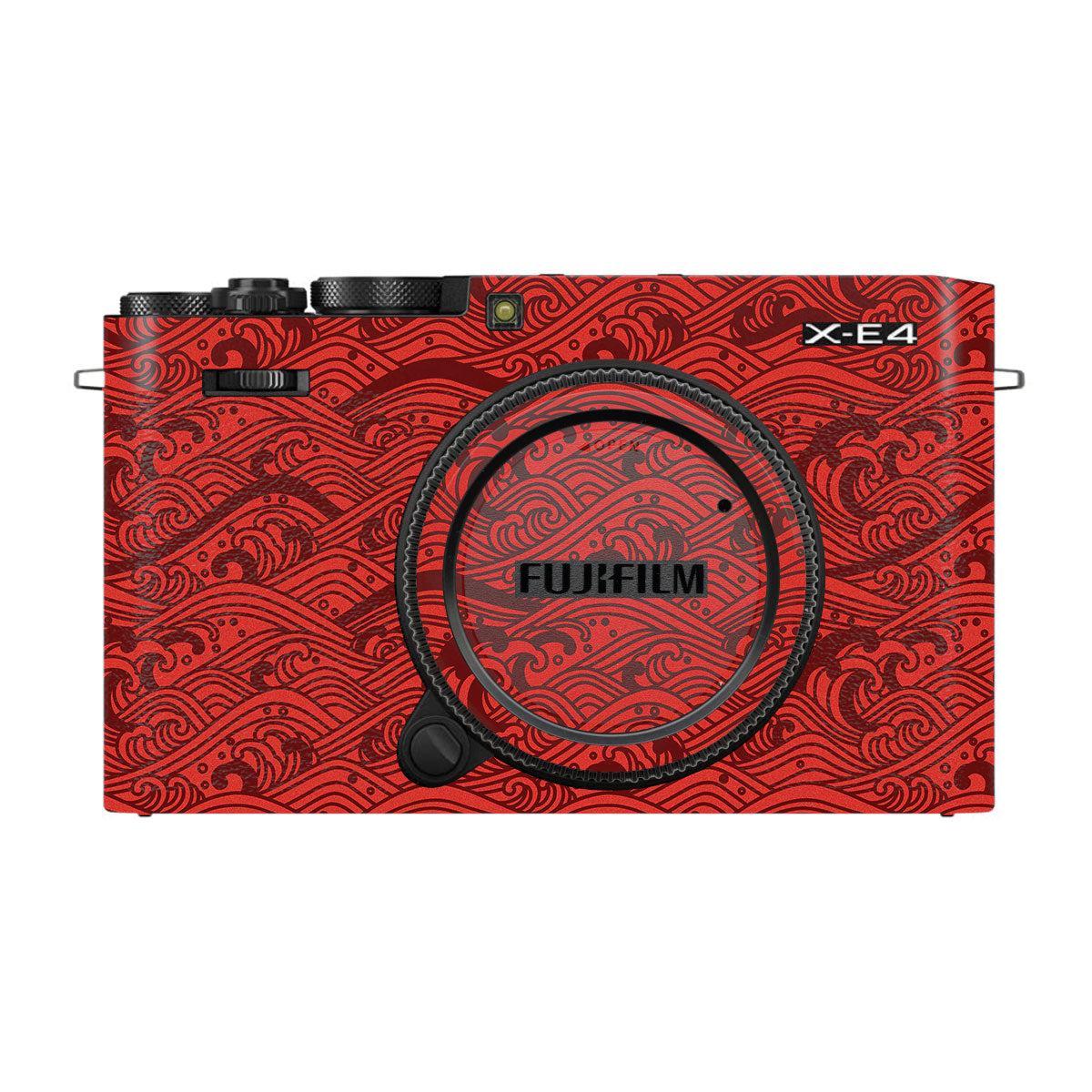 Textured Crimson Wave FujiFilm X-E4 Camera Skin