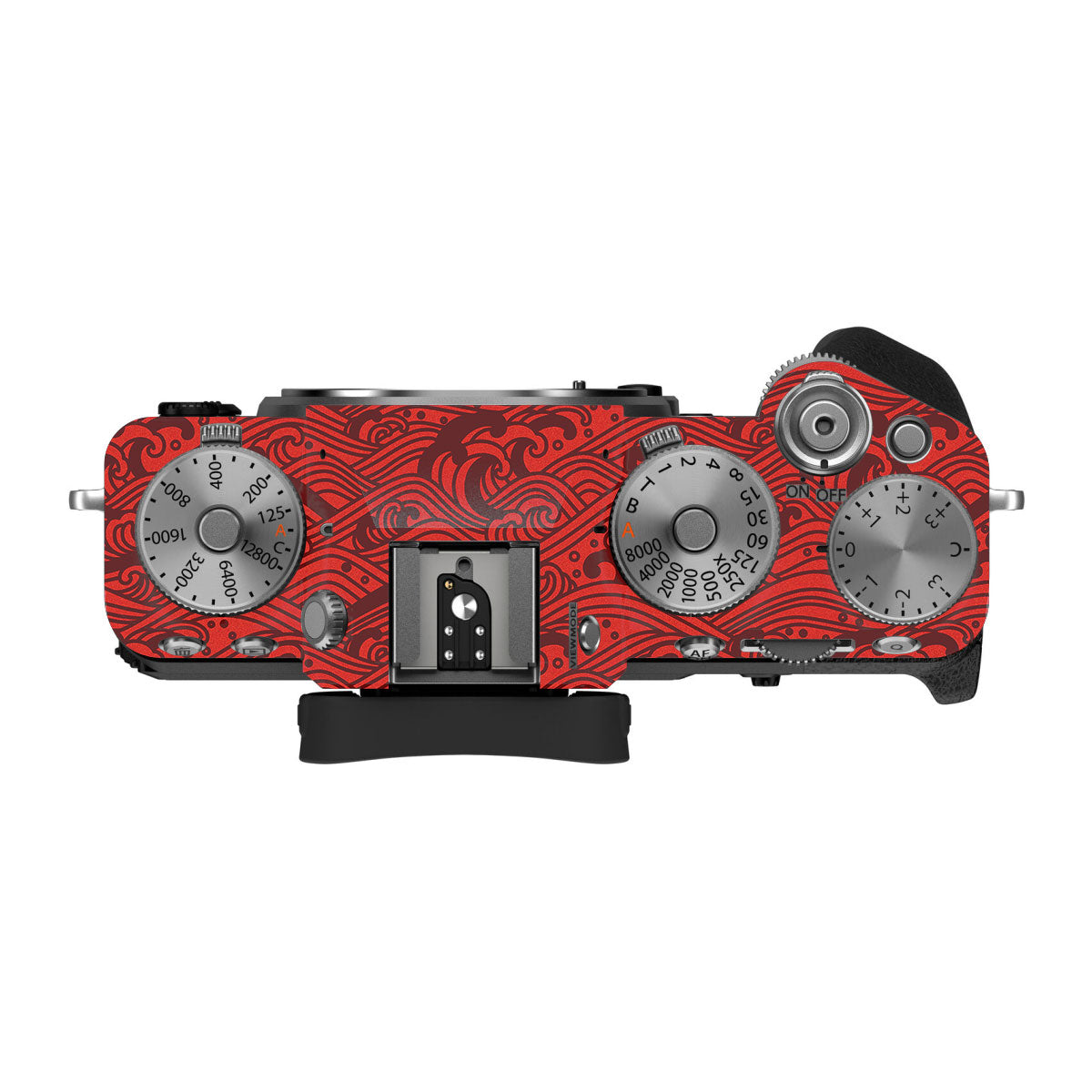 Textured Crimson Wave FujiFilm X-T5 Camera Skin