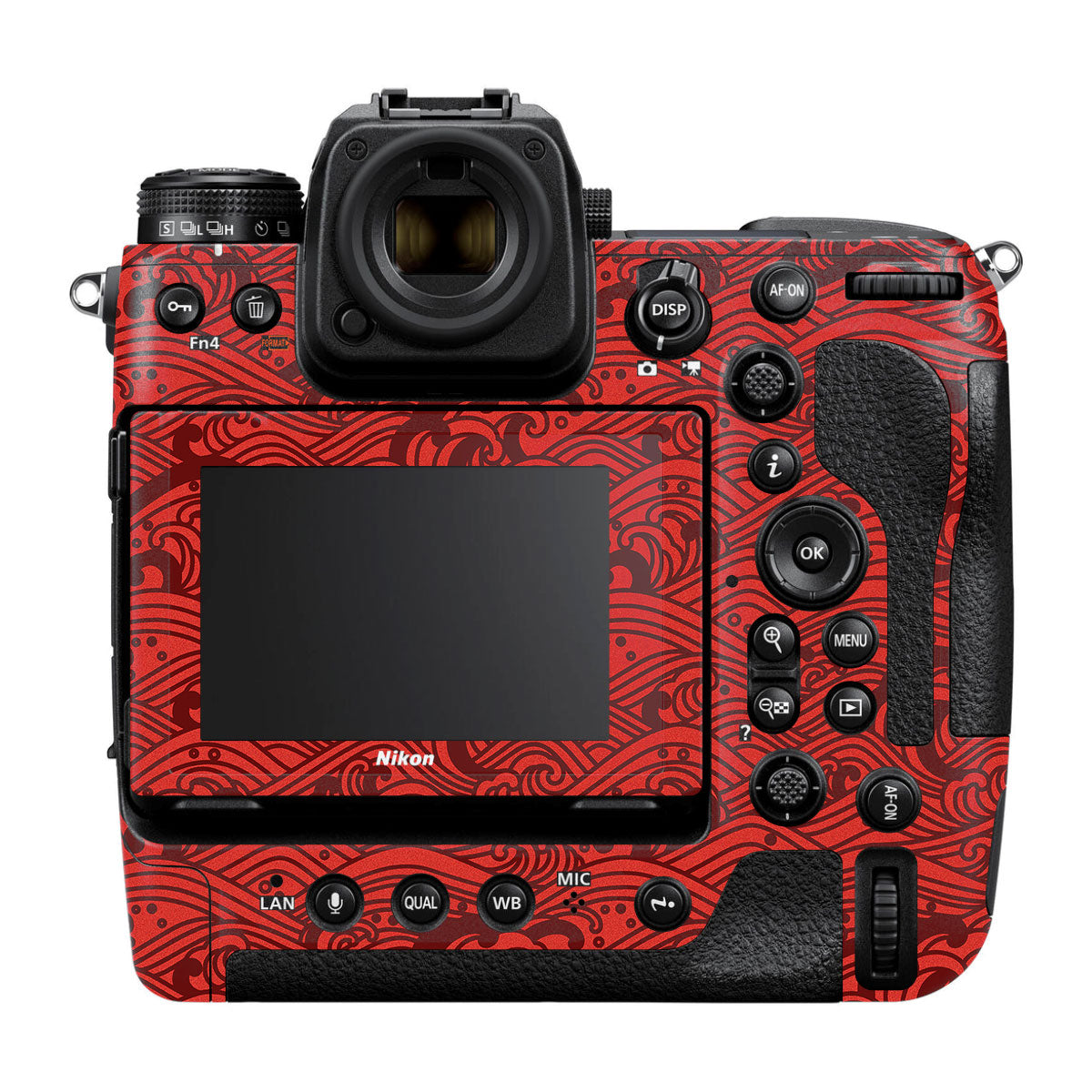 Textured Crimson Wave Nikon Z9 Camera Skin
