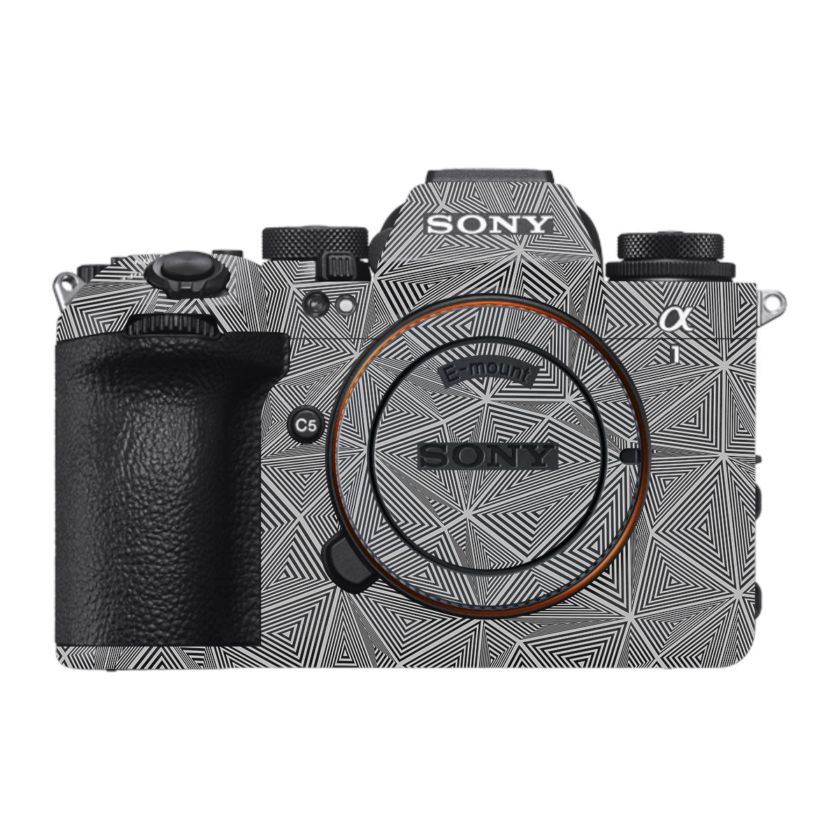 Textured Dark Prism Geometric Sony A1 Mark II Camera Skin