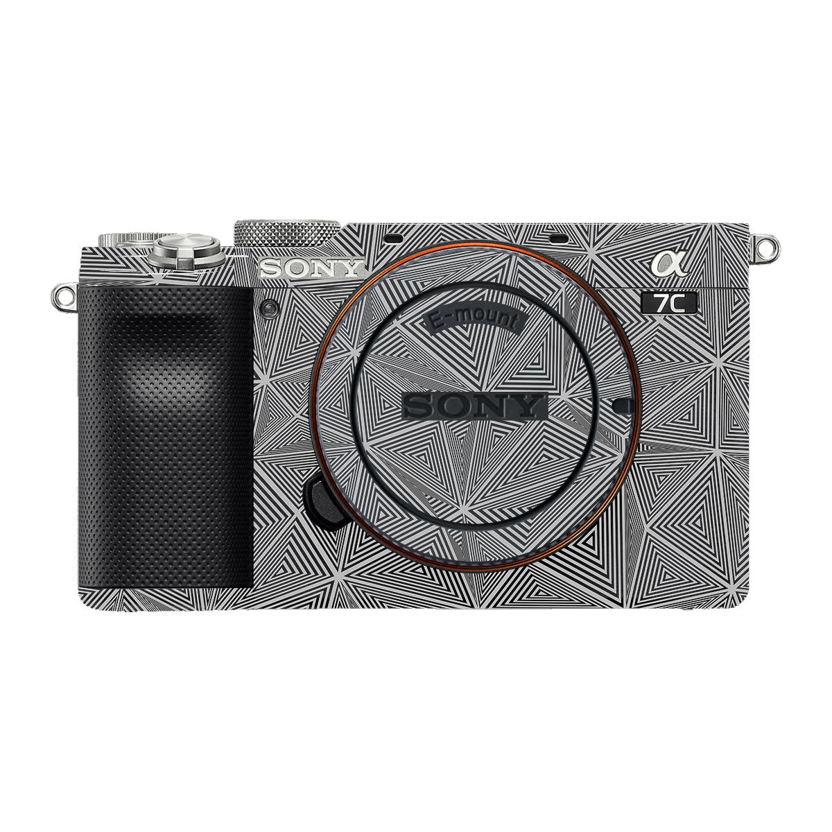 Textured Dark Prism Geometric Sony A7 C Camera Skin
