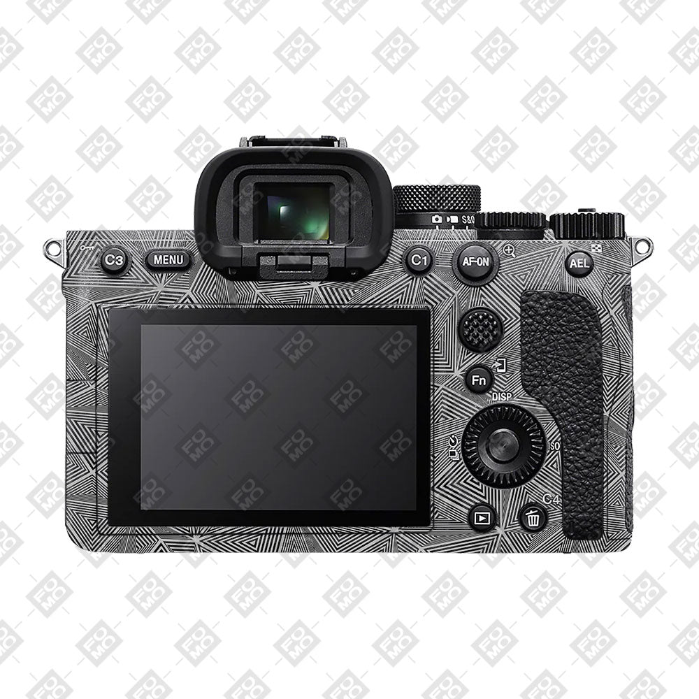Textured Dark Prism Geometric Sony A7MIV Camera Skin