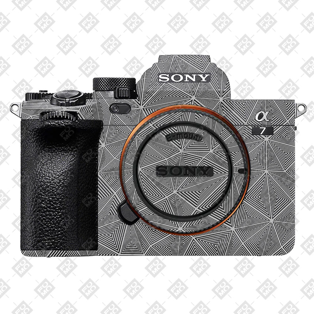 Textured Dark Prism Geometric Sony A7MIV Camera Skin