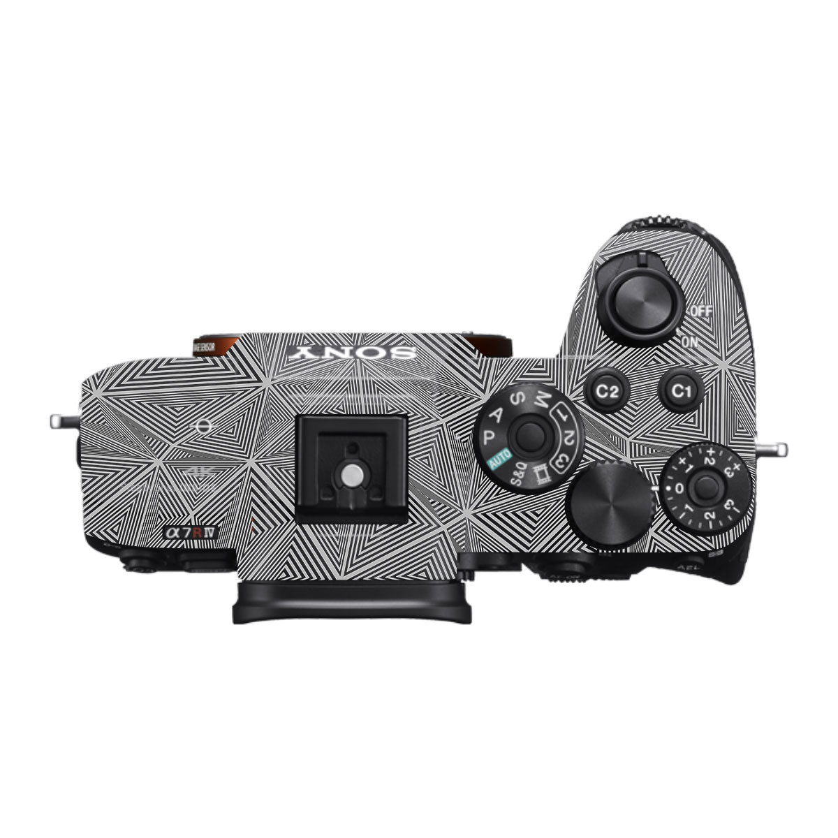Textured Dark Prism Geometric Sony A7R IV Camera Skin