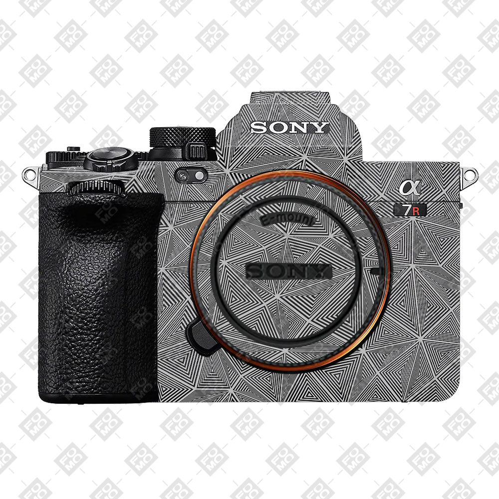 Textured Dark Prism Geometric Sony A7RV Camera Skin