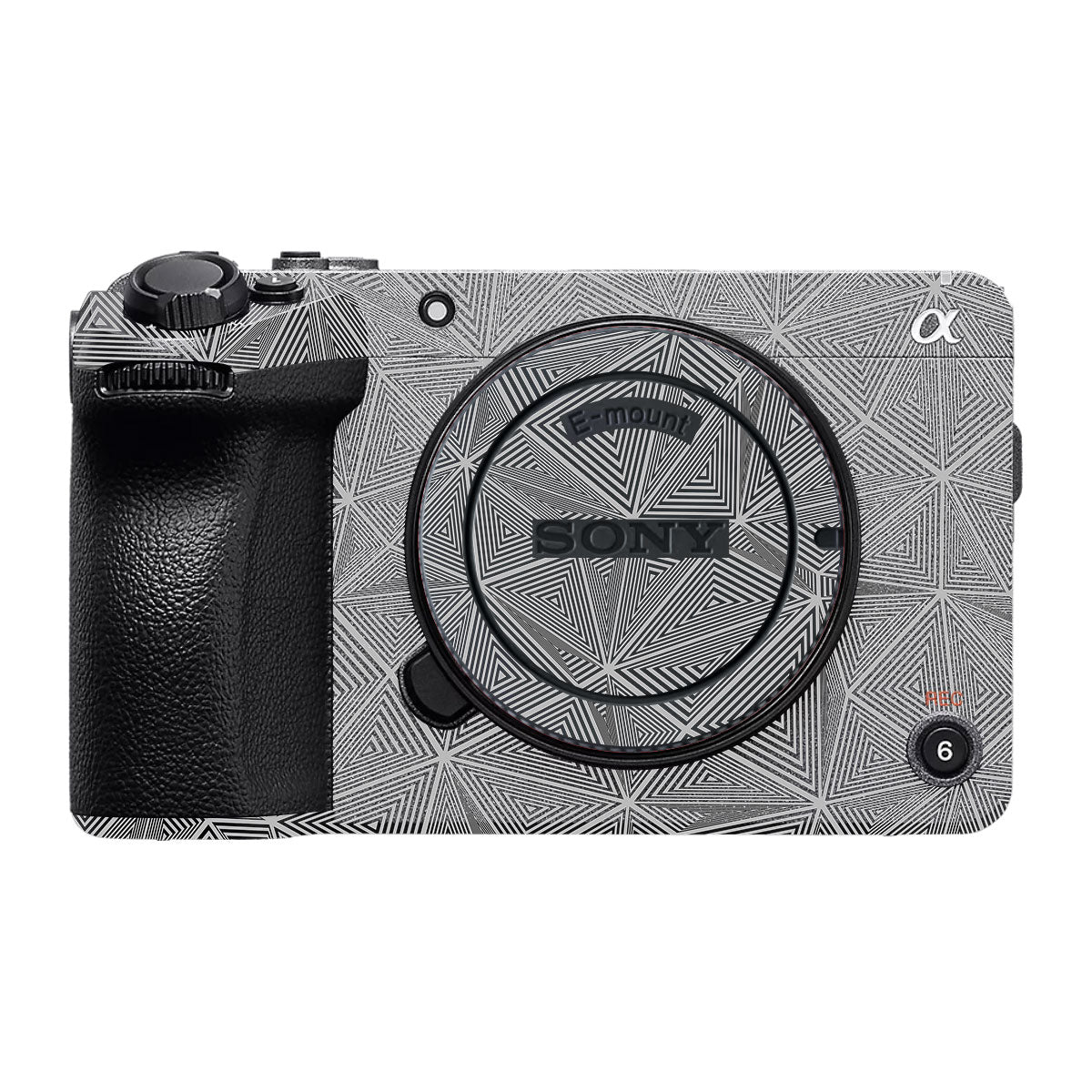 Textured Dark Prism Geometric Sony FX30 Camera Skin