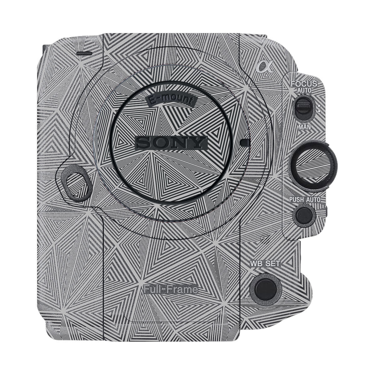 Textured Dark Prism Geometric Sony FX6 Camera Skin