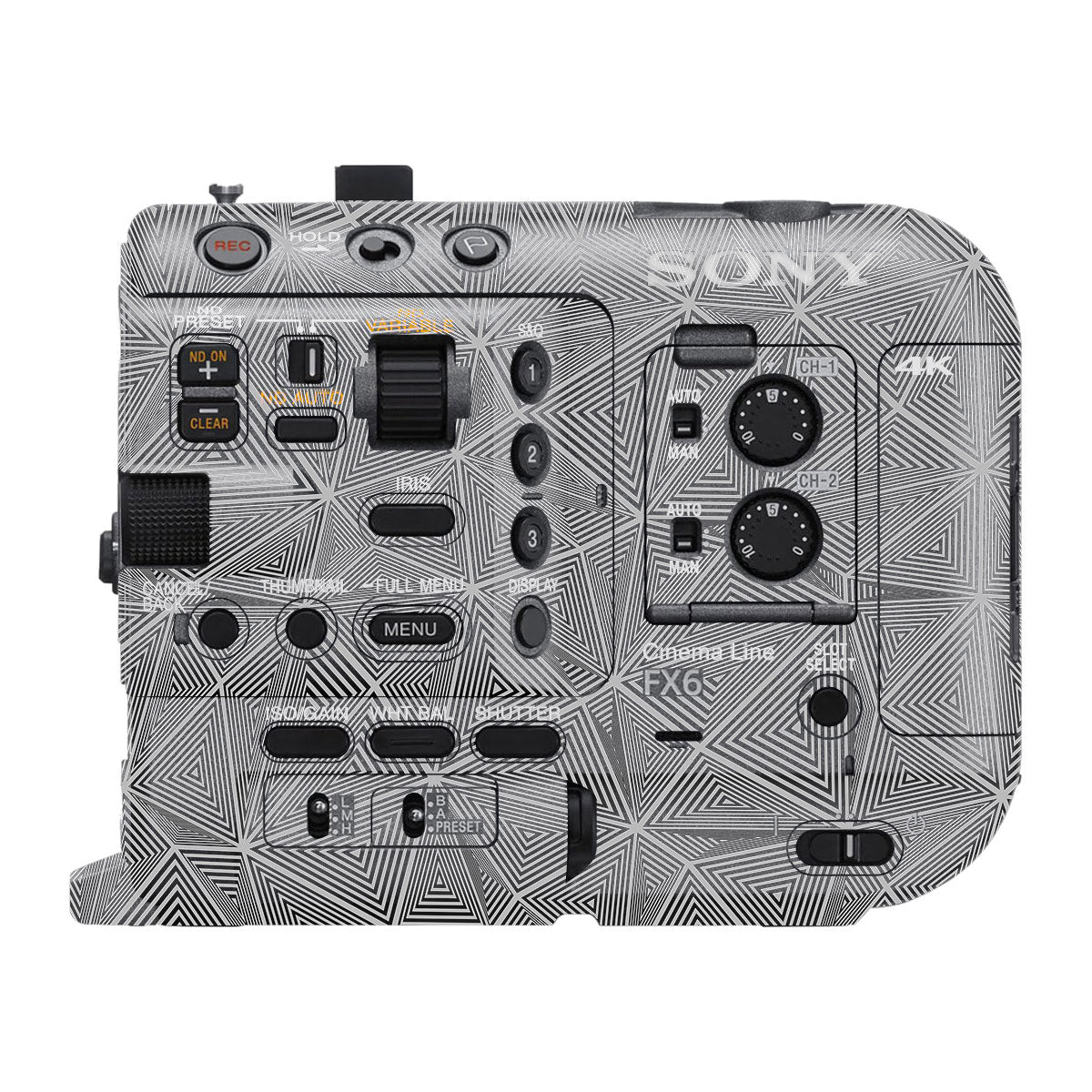 Textured Dark Prism Geometric Sony FX6 Camera Skin