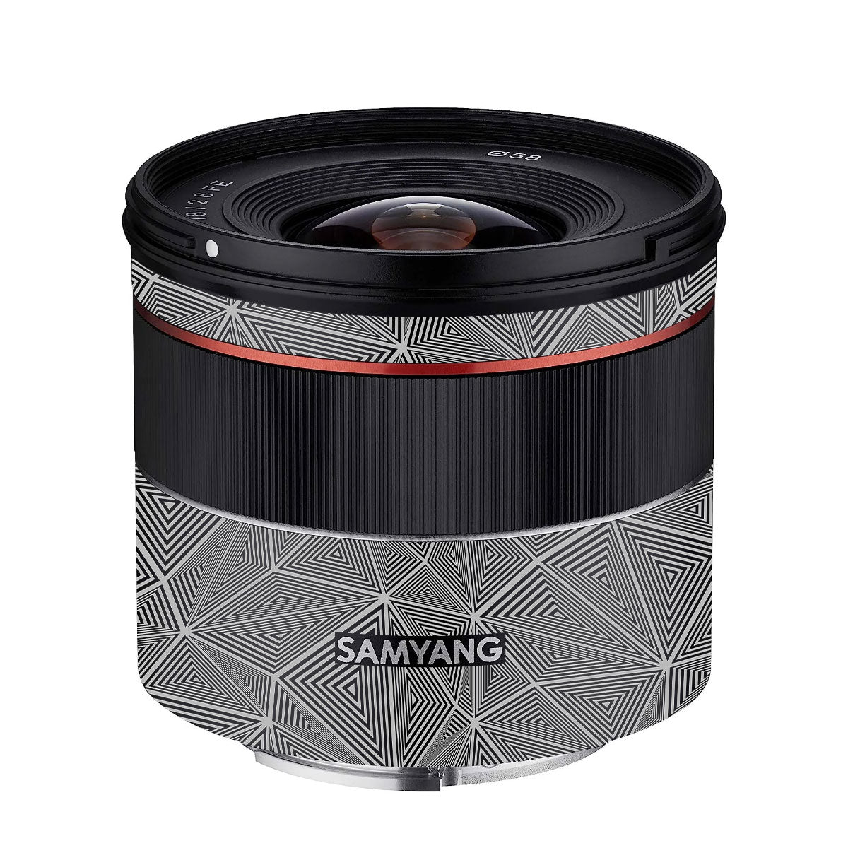Textured Dark Prism Geometric Samyang FE 18mm F/2.8 Camera Lens Skin