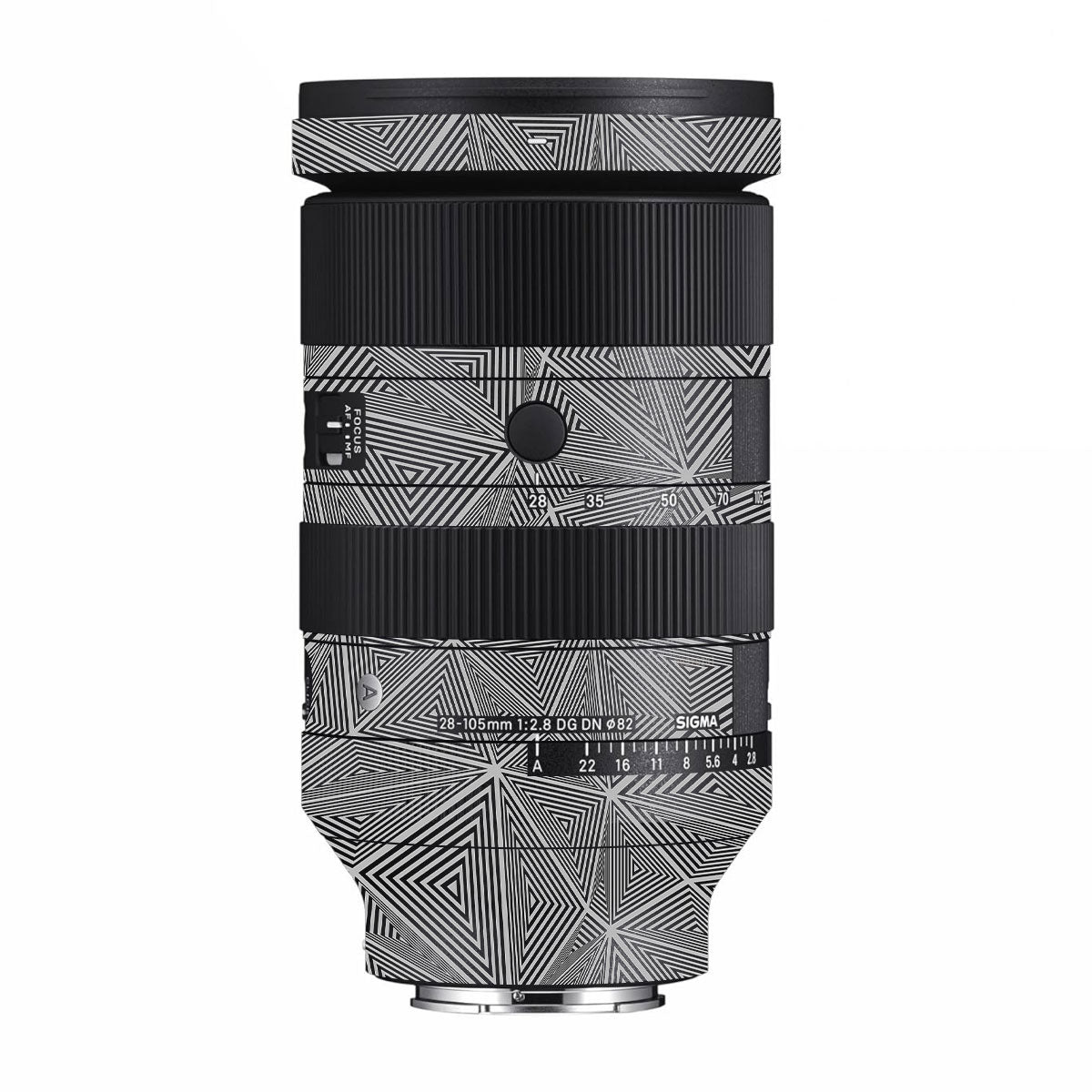 Textured Dark Prism Geometric Sigma 28-105mm F/2.8 DG DN Sony E Camera Lens Skin