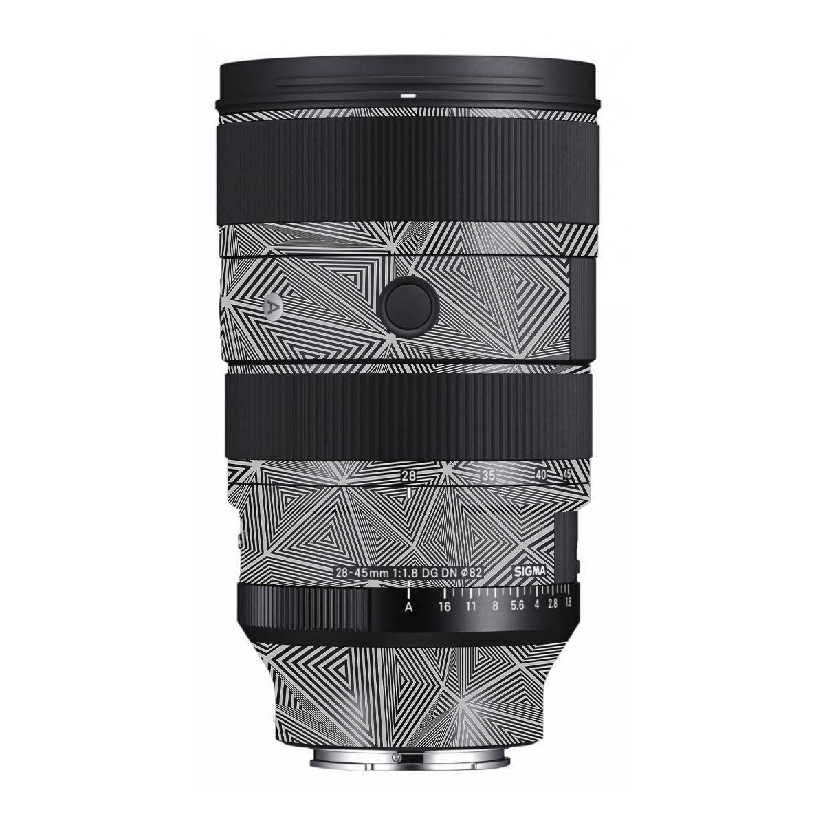 Textured Dark Prism Geometric Sigma 28-45mm F/1.8 DG DN Art Sony E Camera Lens Skin