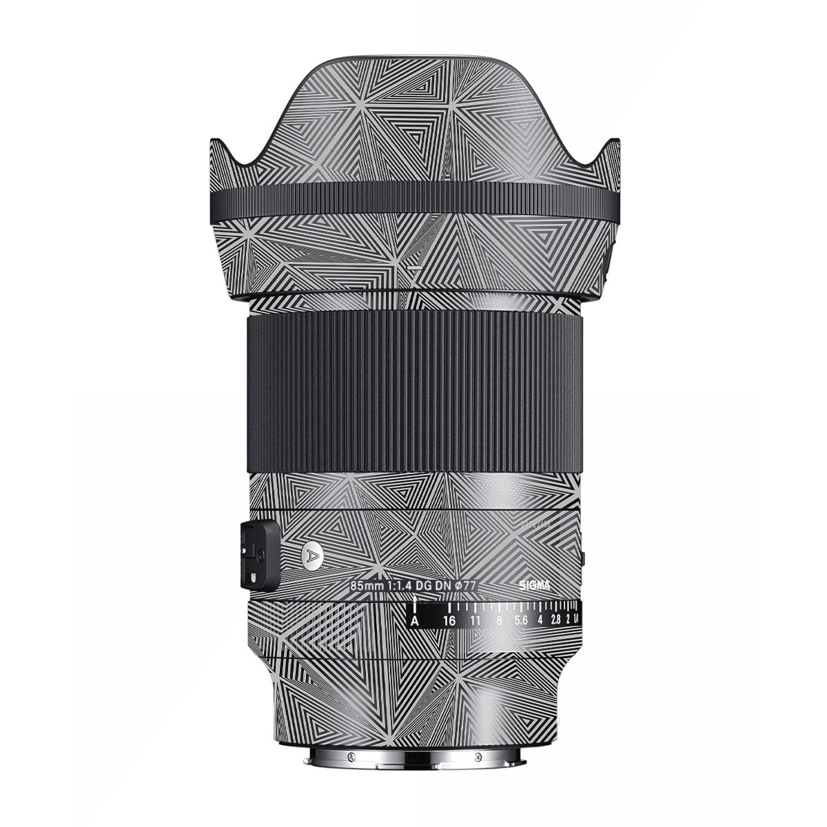 Textured Dark Prism Geometric Sigma 85mm F/1.4 DG DN E-mount Camera Lens Skin