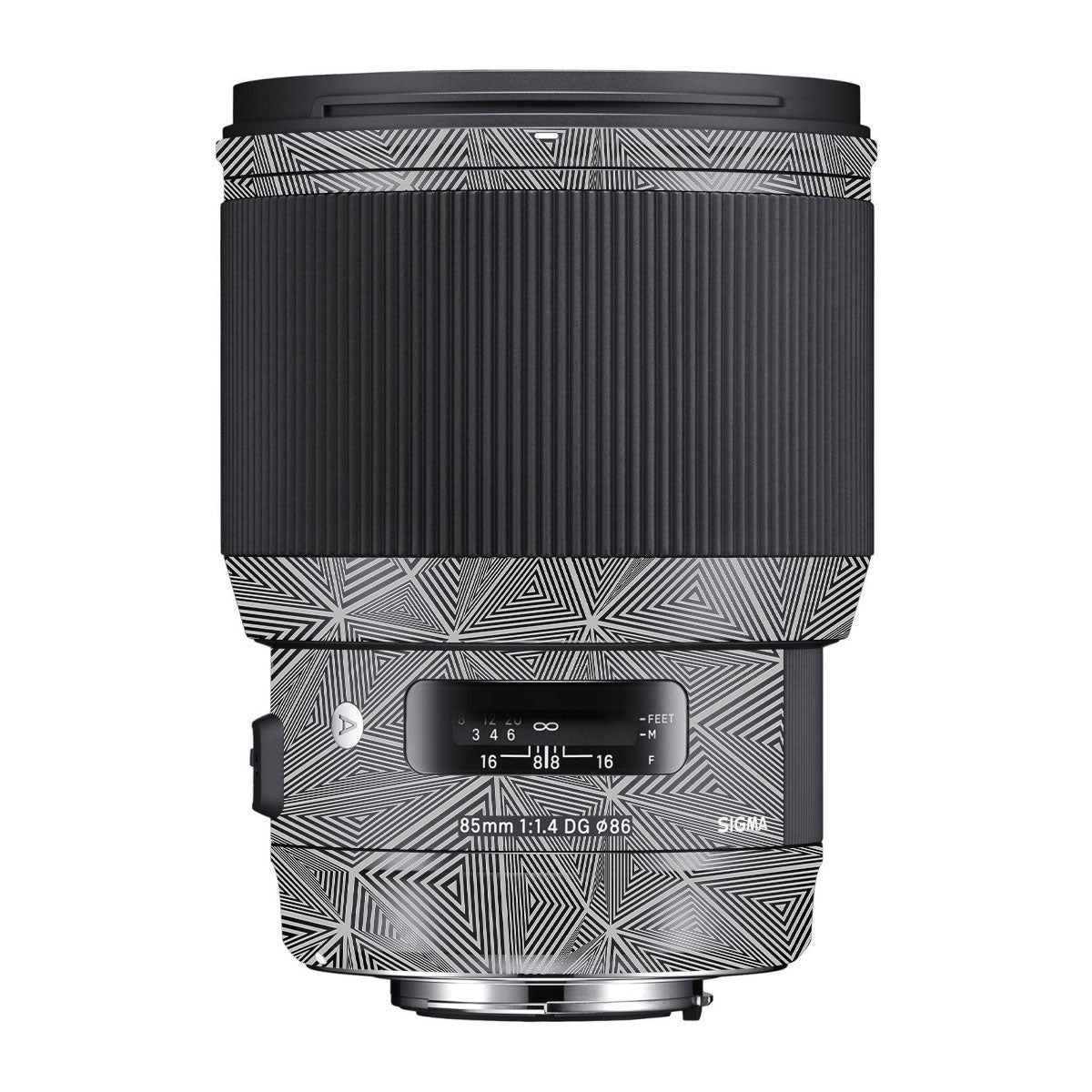 Textured Dark Prism Geometric Sigma 85mm F/1.4 DG HSM Canon Camera Lens Skin