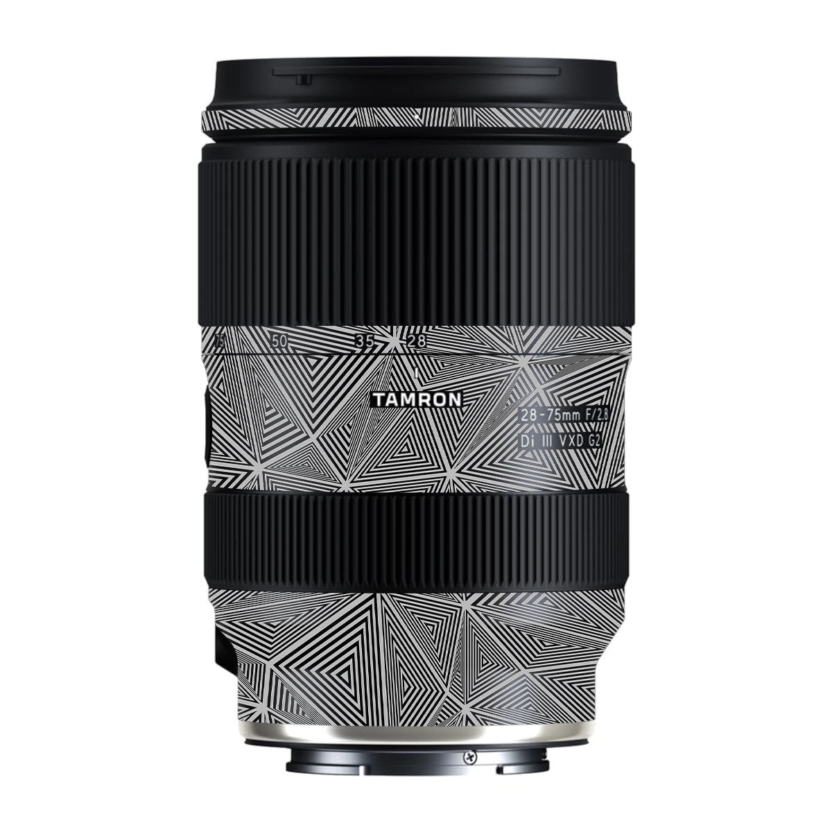 Textured Dark Prism Geometric Tamron Lens 28-75mm F/2.8 Gen 2 Camera Lens Skin