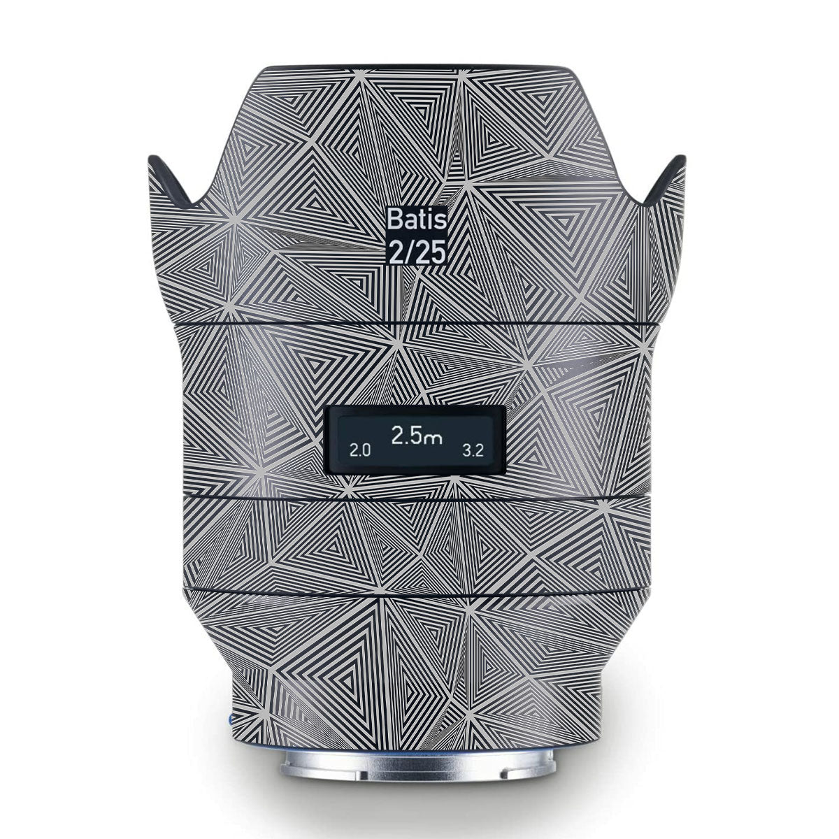 Textured Dark Prism Geometric Zeiss Batis 25mm F/2 E-mount Camera Lens Skin