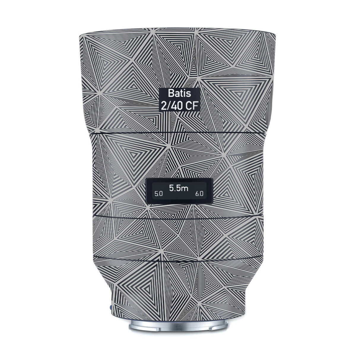 Textured Dark Prism Geometric Zeiss Batis 40mm F/2 CF E-mount Camera Lens Skin