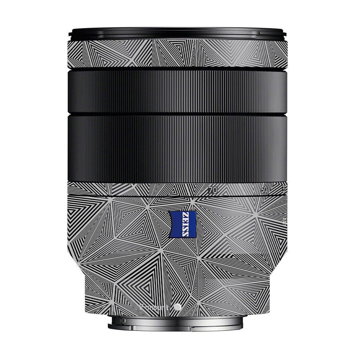 Textured Dark Prism Geometric Zeiss Vario-Tessar FE 24-70mm F/4 ZA OSS Sony E Camera Lens Skin