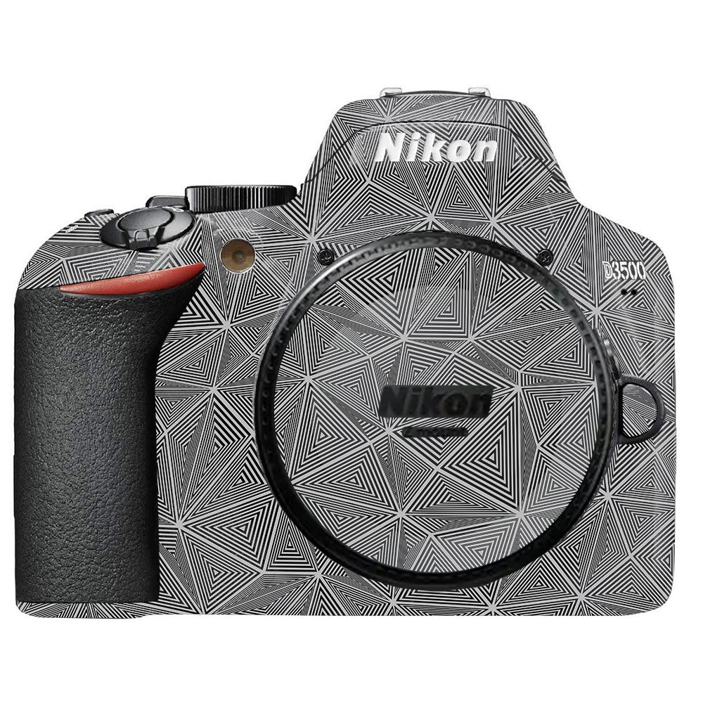 Textured Dark Prism Geometric Nikon D3500 Camera Skin