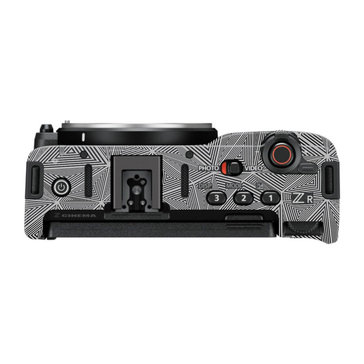 Textured Dark Prism Geometric Nikon ZR Camera Skin