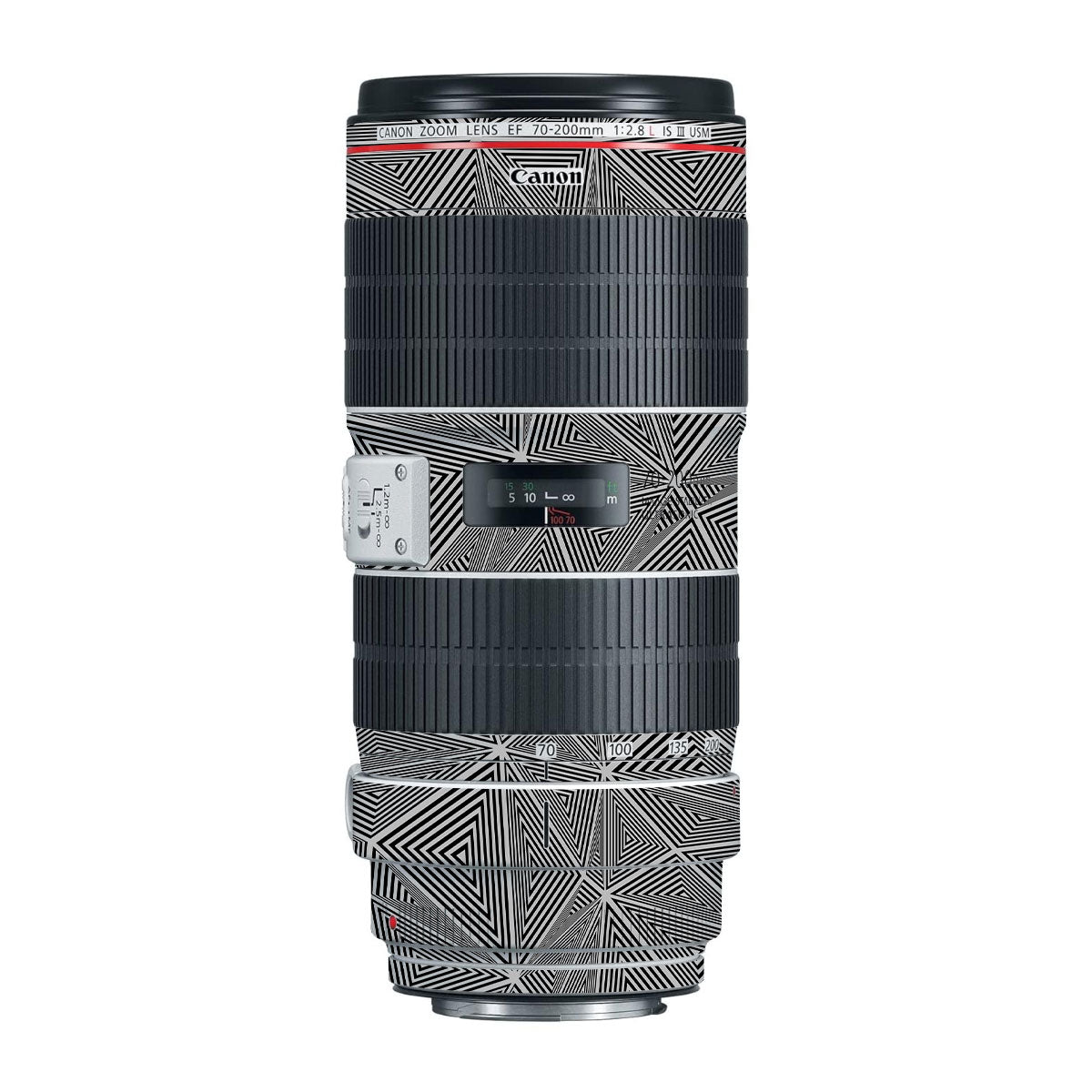 Textured Dark Prism Geometric Canon EF 70-200mm F/2.8L IS III USM Camera Lens Skin