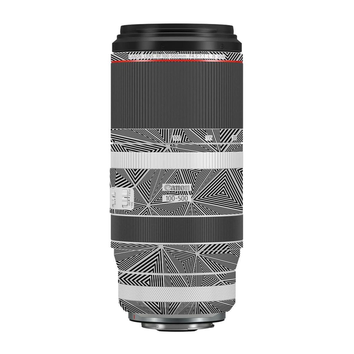 Textured Dark Prism Geometric Canon RF 100-500mm F4.5-7.1 L IS USM Camera Lens Skin