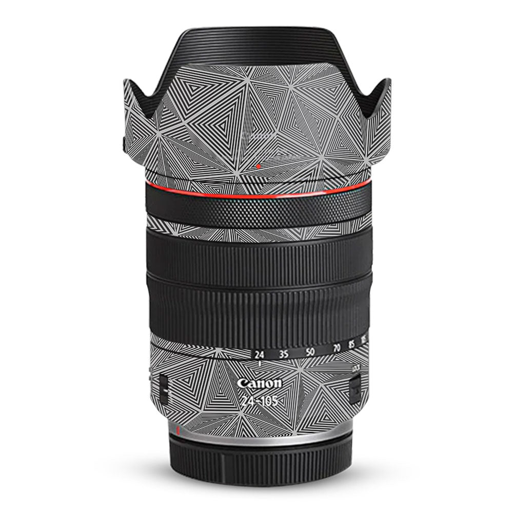 Textured Dark Prism Geometric Canon RF 24-105mm f/4L IS USM Camera Lens Skin