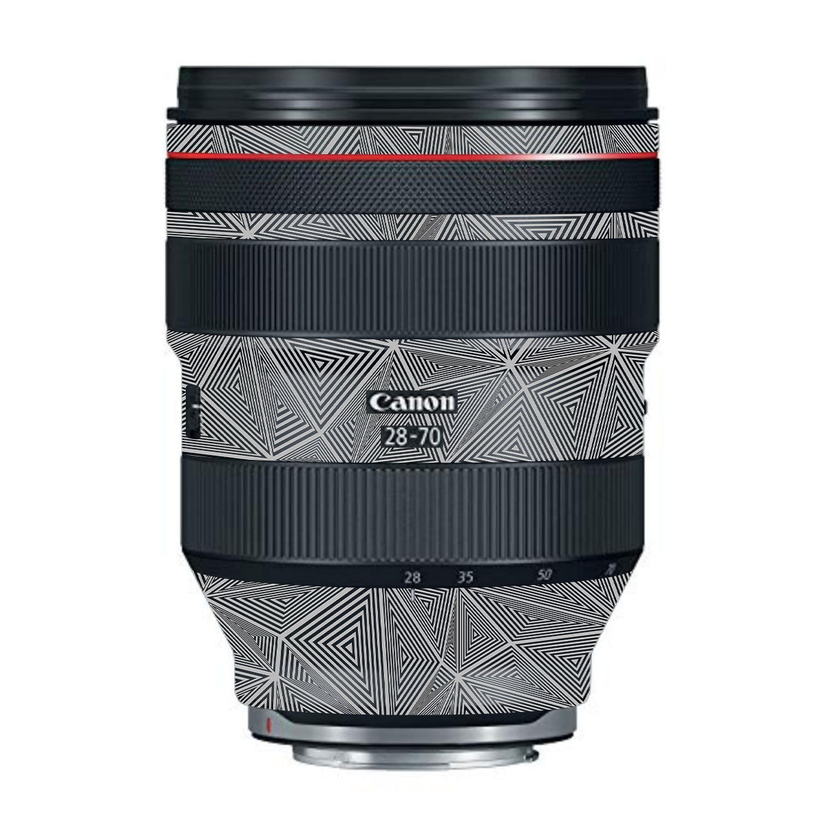 Textured Dark Prism Geometric Canon RF 28-70mm F/2L USM Camera Lens Skin