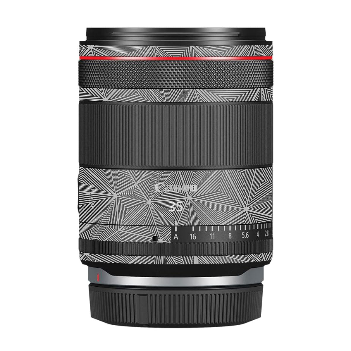 Textured Dark Prism Geometric Canon RF 35mm F/1.4 VCM Camera Lens Skin