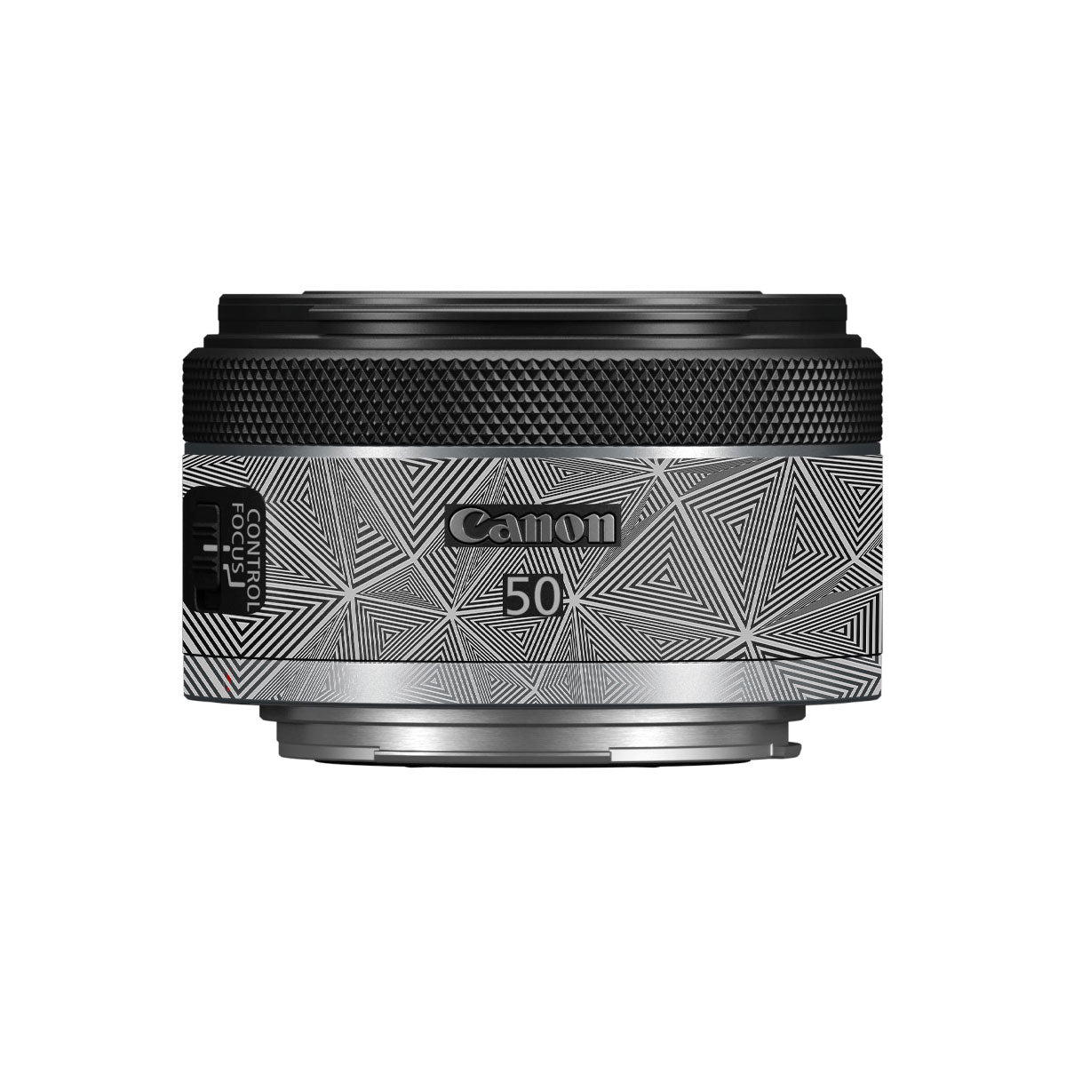 Textured Dark Prism Geometric Canon RF 50mm F/1.8 STM Camera Lens Skin