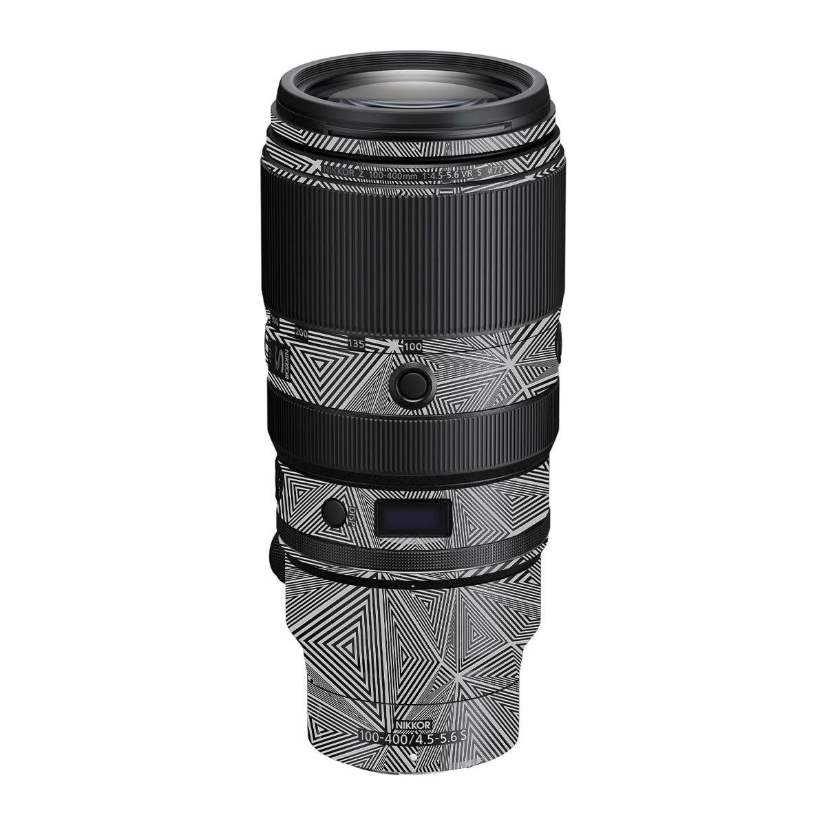 Textured Dark Prism Geometric Nikon Nikkor Z 100-400mm F/4.5-5.6 VR S Camera Lens Skin