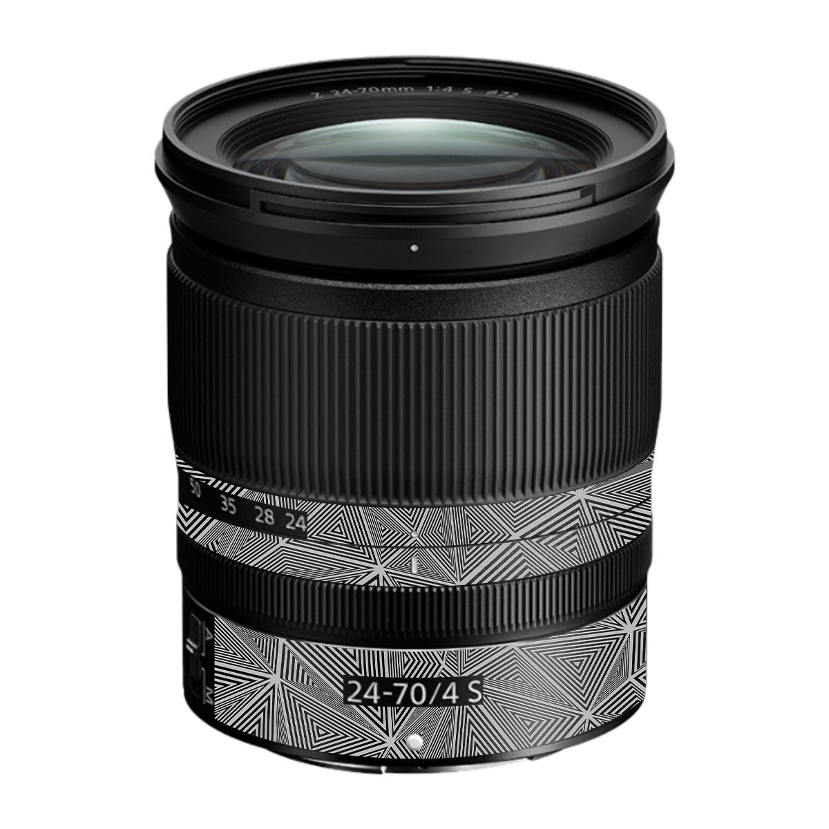 Textured Dark Prism Geometric Nikon Nikkor Z 24-70mm F/4 S Camera Lens Skin
