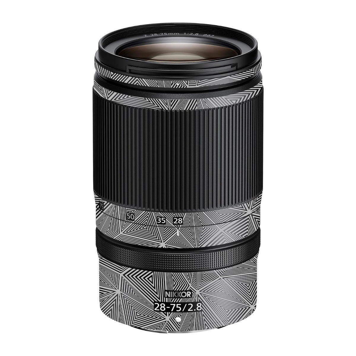 Textured Dark Prism Geometric Nikon Nikkor Z 28-75mm F/2.8 Camera Lens Skin