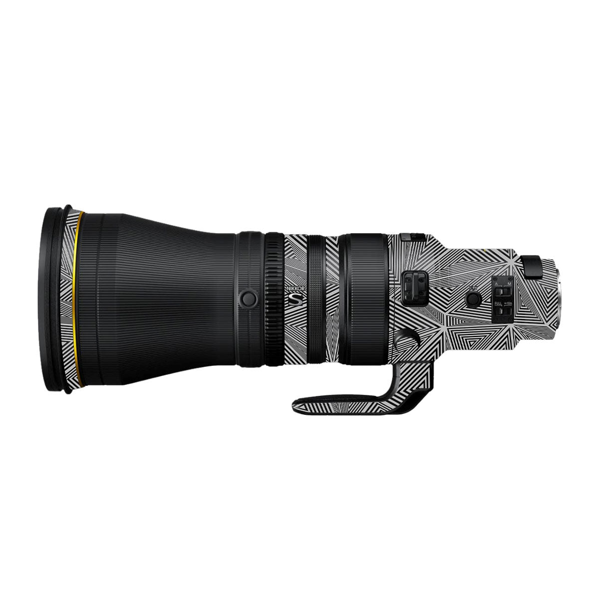 Textured Dark Prism Geometric Nikon Nikkor Z 600mm F/4 TC VR S Camera Lens Skin