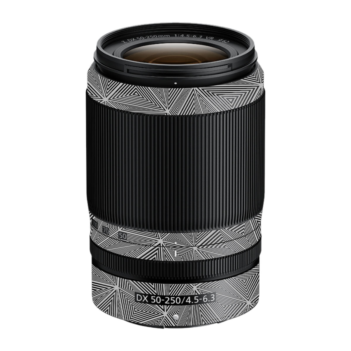 Textured Dark Prism Geometric Nikon Nikkor Z DX 50-250mm F/4.5-6.3 VR Camera Lens Skin
