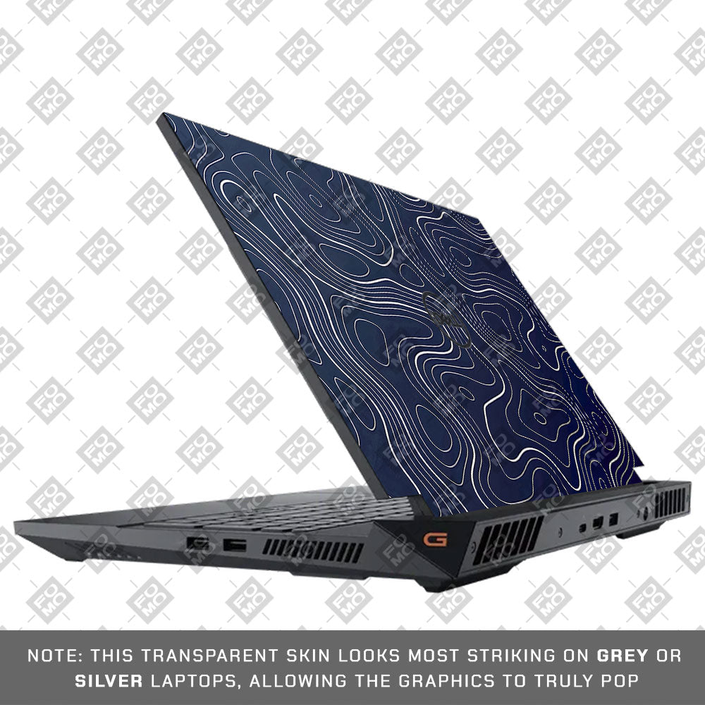 Fluid Lines Design Dell G15 5520, 5530 3D Laptop Skin