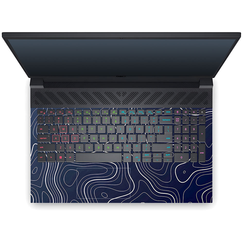 Fluid Lines Design Dell G15 5520, 5530 3D Laptop Skin