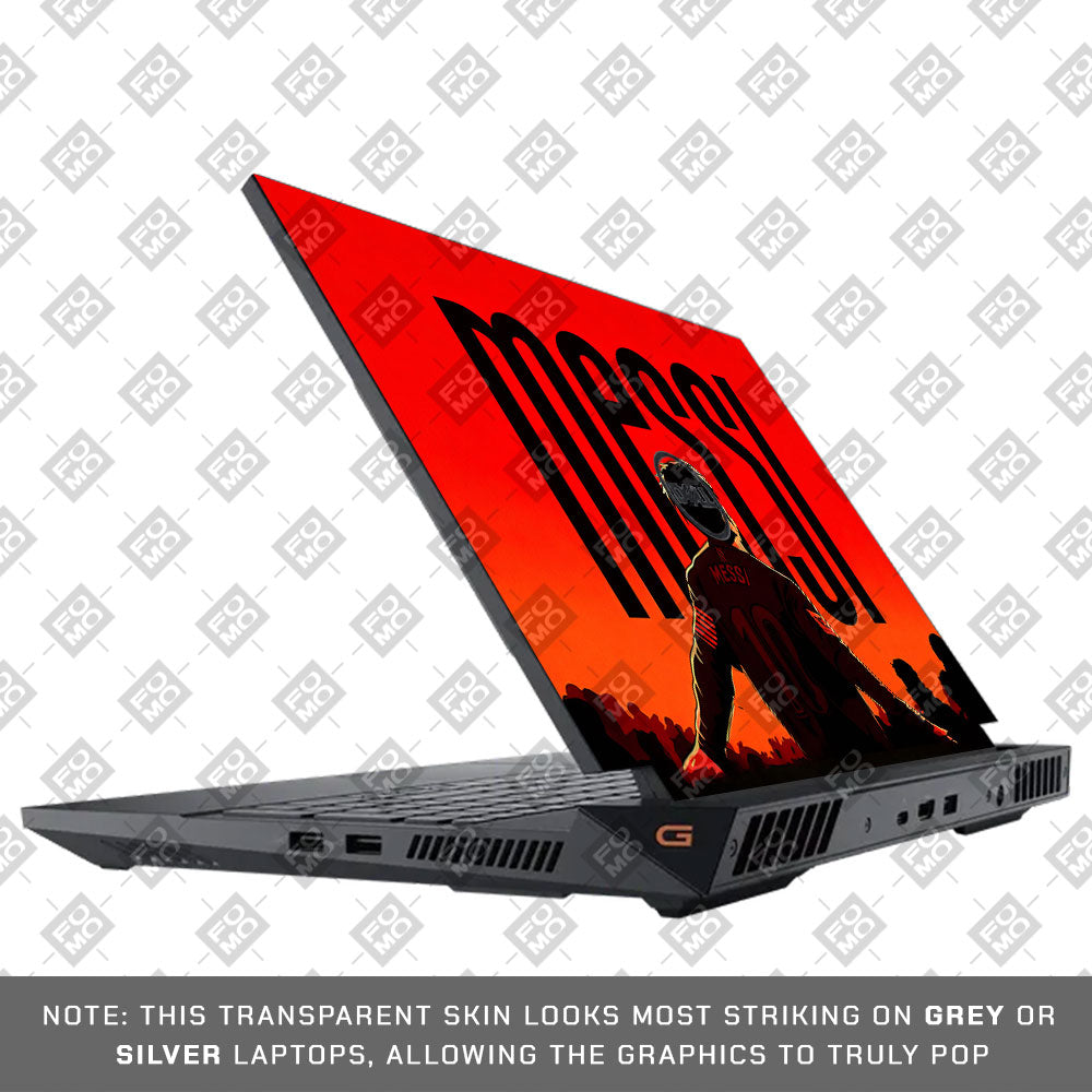 Messi Red Aura Dell G15 5520, 5530 3D Laptop Skin