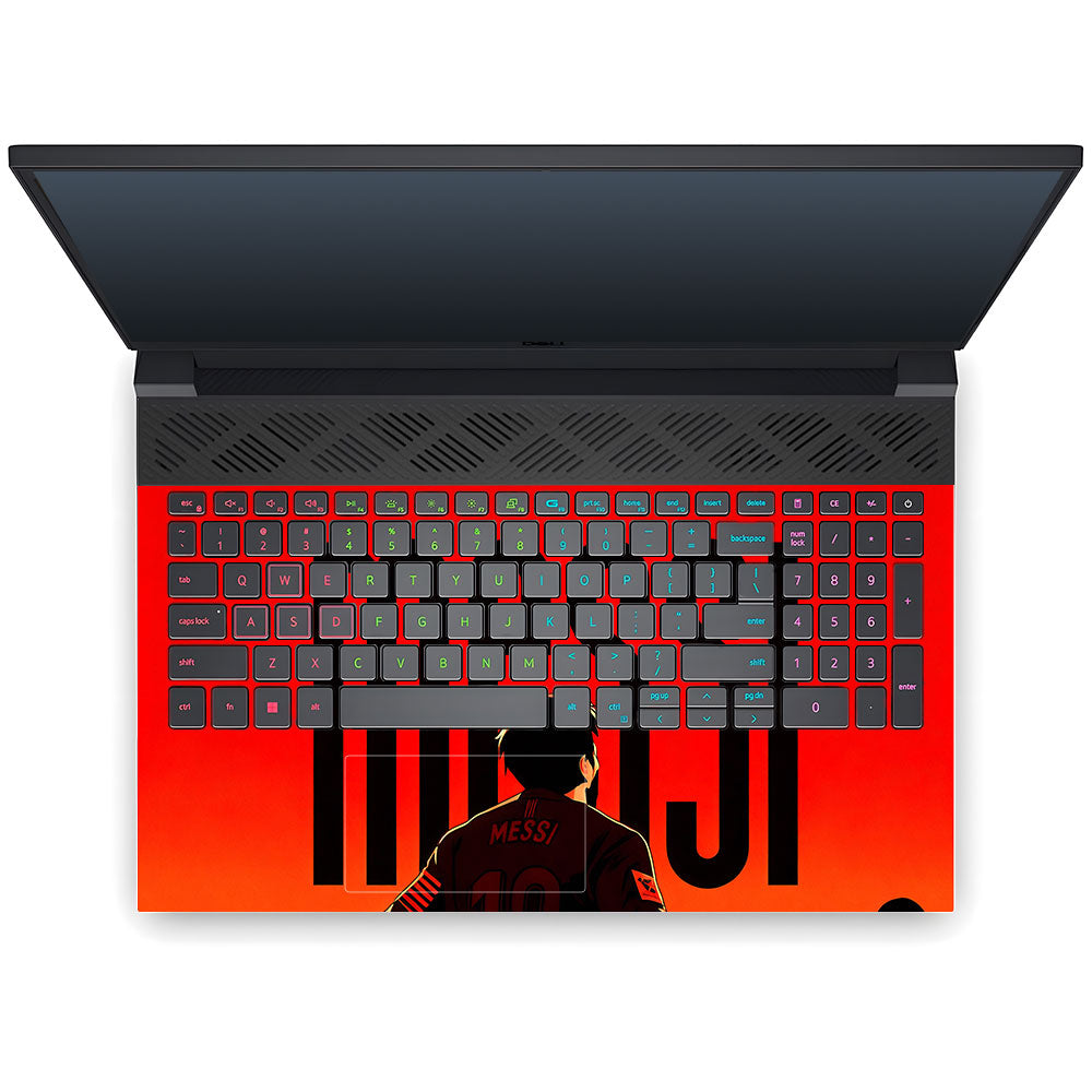 Messi Red Aura Dell G15 5520, 5530 3D Laptop Skin