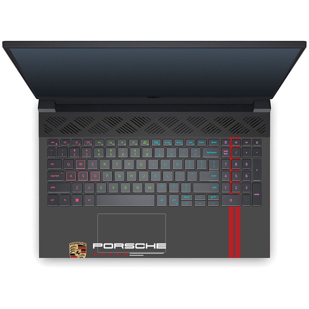 Transparent Porsche Motorsport Graphic Dell G15 5520, 5530 Laptop Skin
