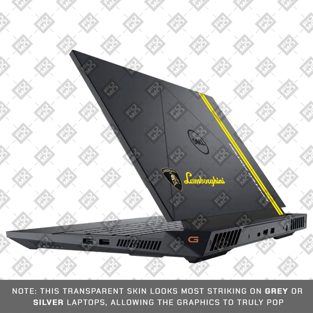 Transparent Lamborghini Limited Edition Dell G15 5520, 5530 Laptop Skin
