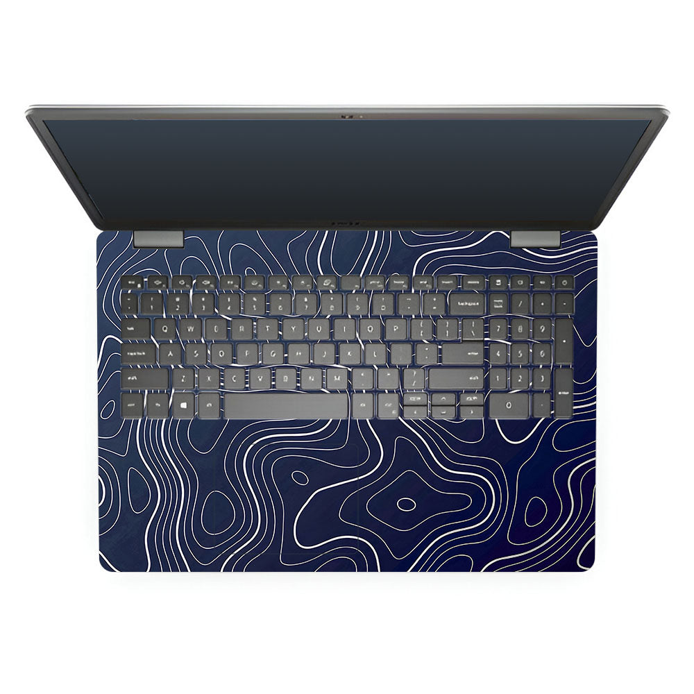 Fluid Lines Design Dell Inspiron 3501 3D Laptop Skin