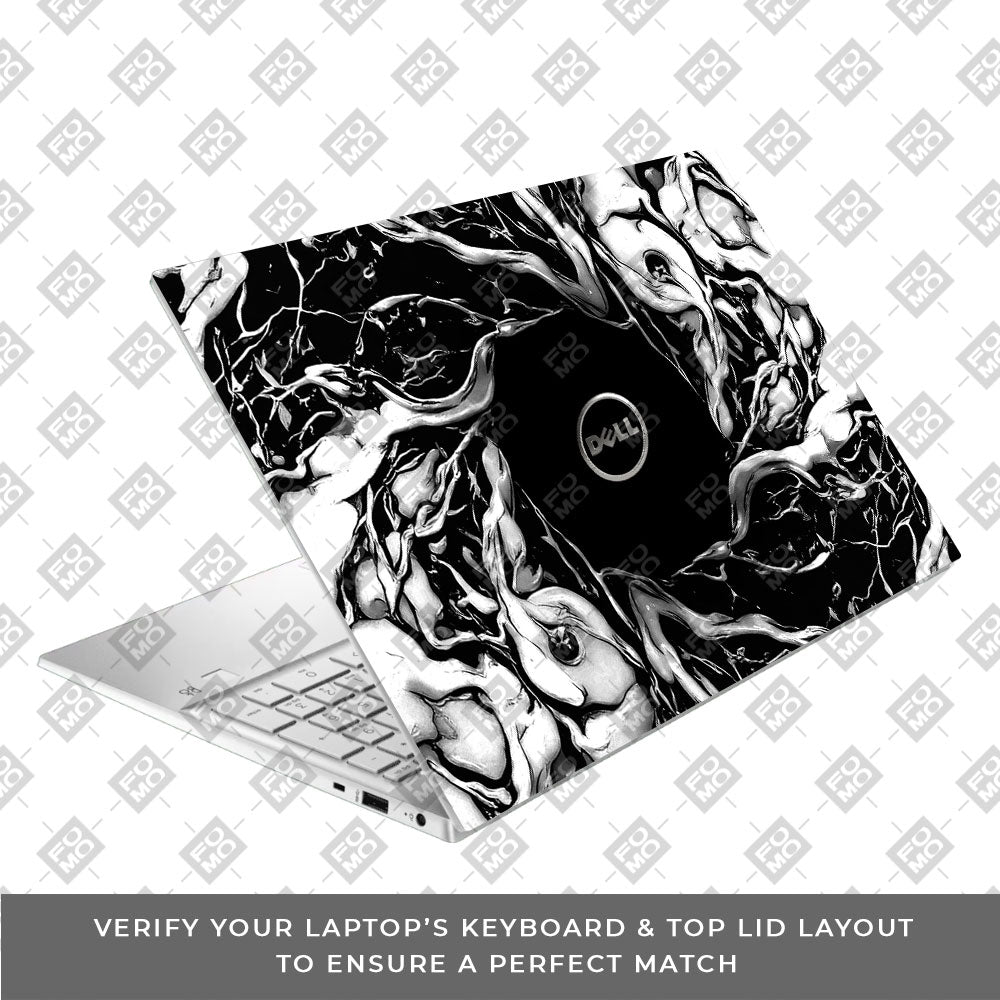 Spiderman Web Black Dell Inspiron 3501 3D Laptop Skin