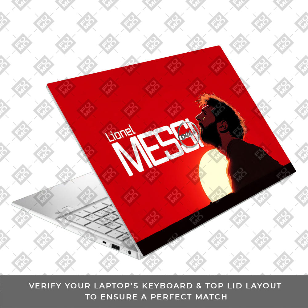 Messi Sunset Icon Dell Inspiron 3501 3D Laptop Skin