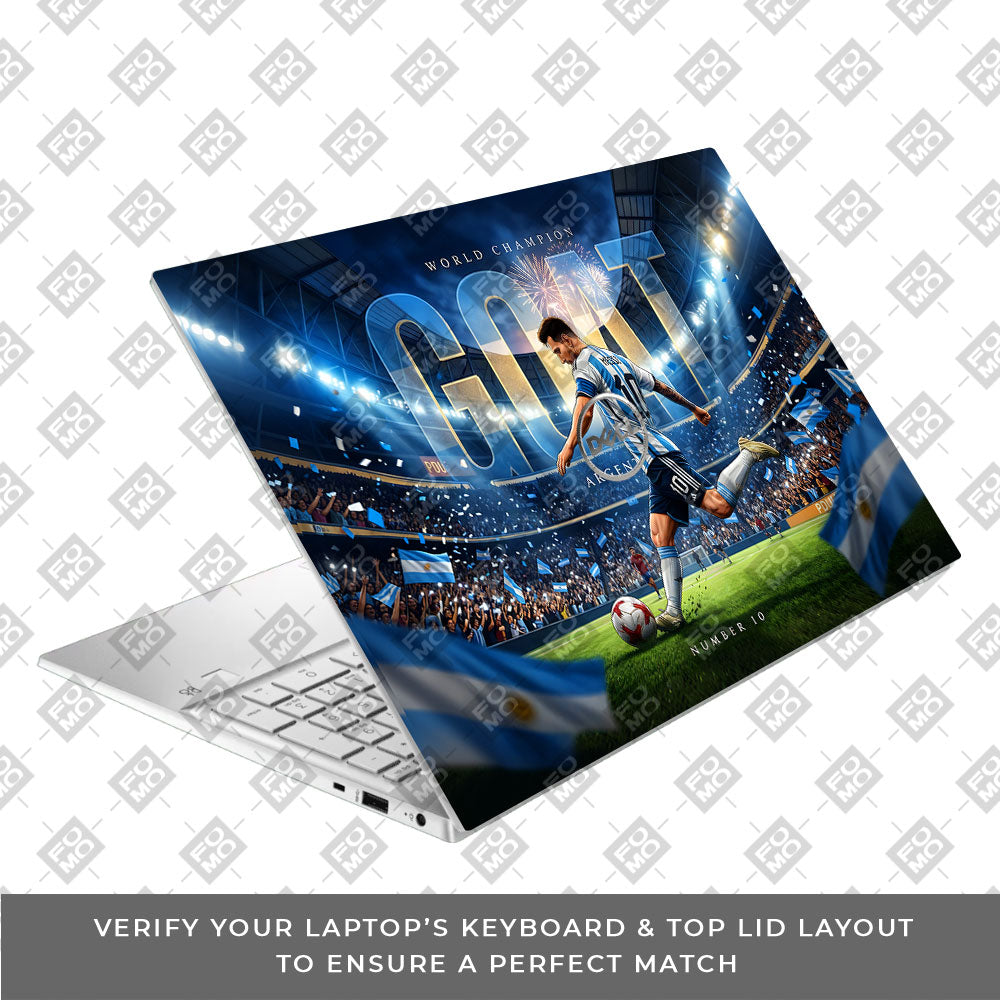 Messi World Champ Energy Dell Inspiron 3501 3D Laptop Skin