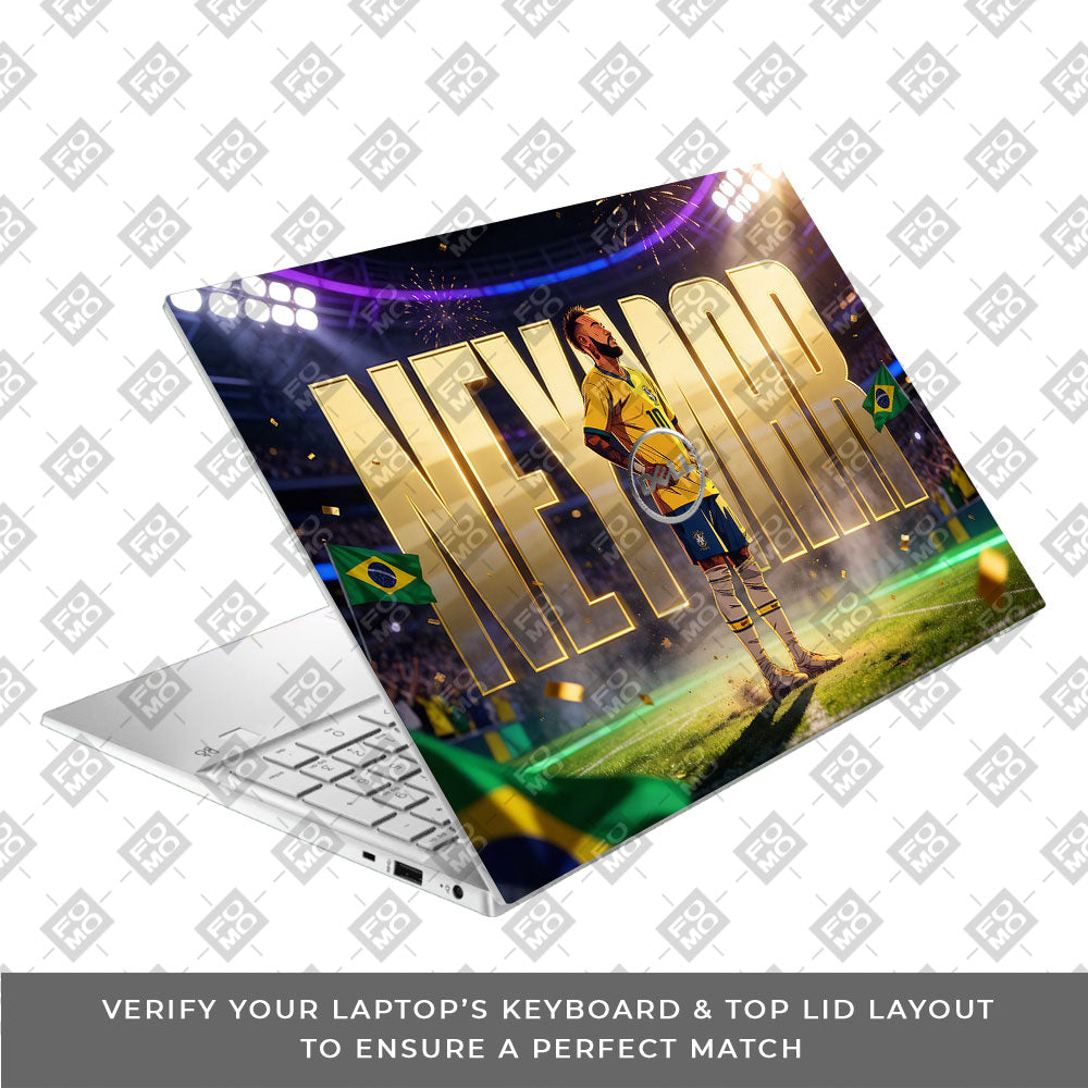 Neymar Golden Aura Dell Inspiron 3501 3D Laptop Skin