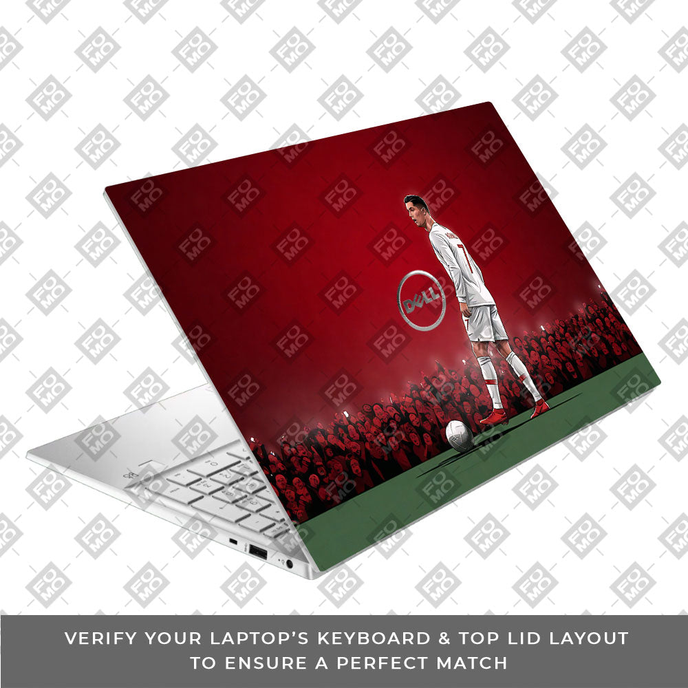 Ronaldo Cold Mode Dell Inspiron 3501 3D Laptop Skin