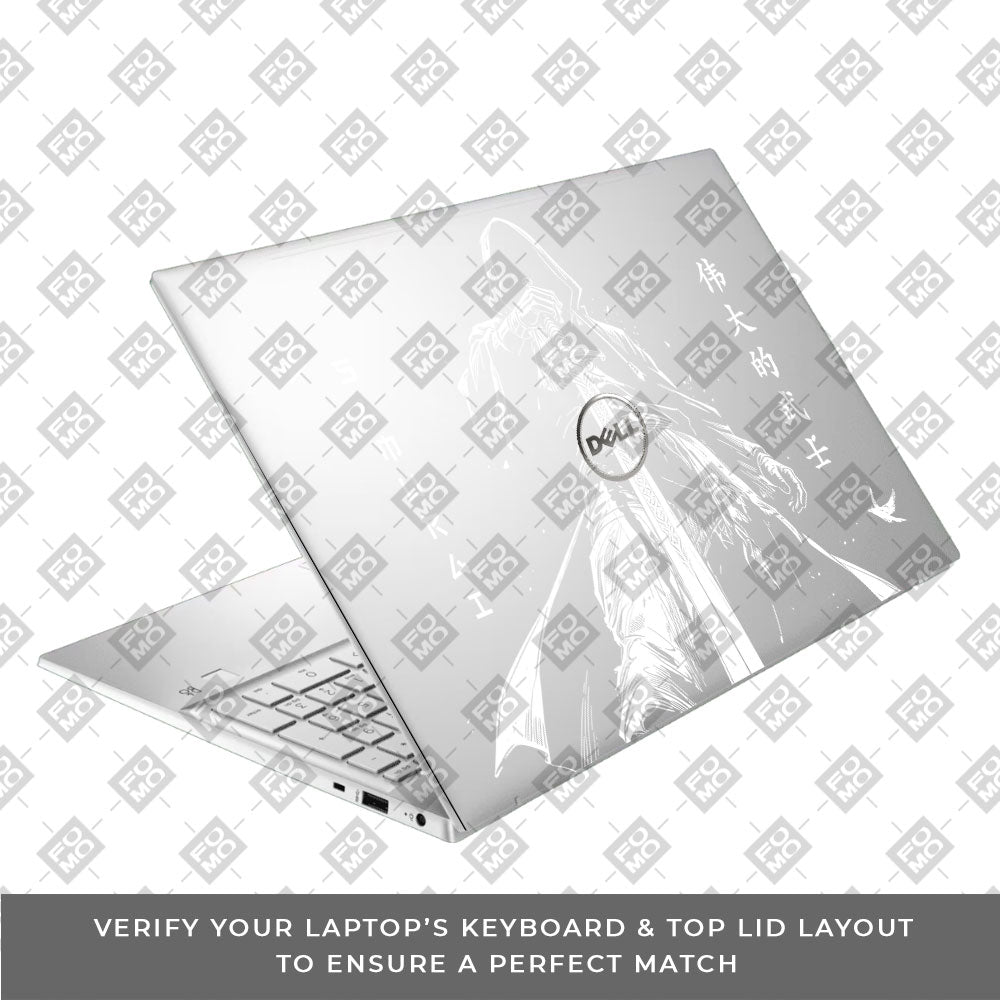Transparent Ghost Samurai Dell Inspiron 3501 Laptop Skin