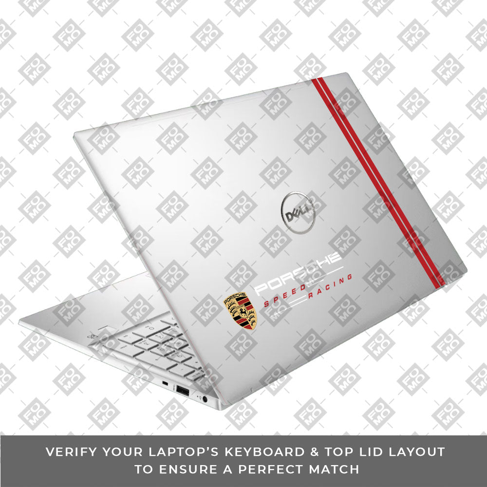 Transparent Porsche Motorsport Graphic Dell Inspiron 3501 Laptop Skin
